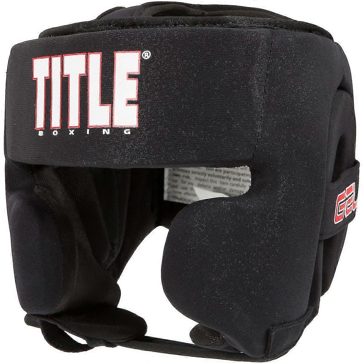 Title Boxing Gel Ultra-Lite Washable Custom Form Fit Headgear - Black