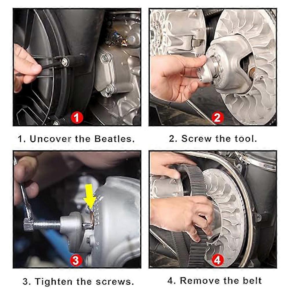 CNC Aluminum Belt Removing Tool Compatible with Can Am Maverick X3 2017-2019 Clutch Removal Tool Durable and Precision Engineered
