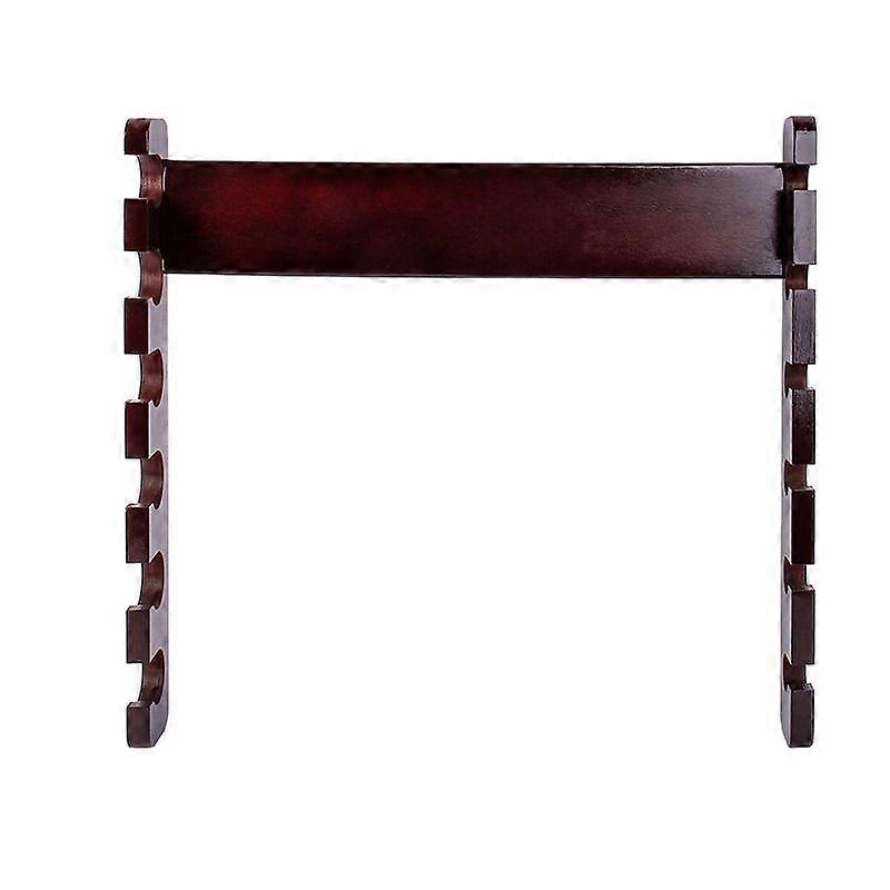 6 Pool Cue Rack, moderne Pool Stick houder Wandgemonteerde horizontale houten hengelhouder