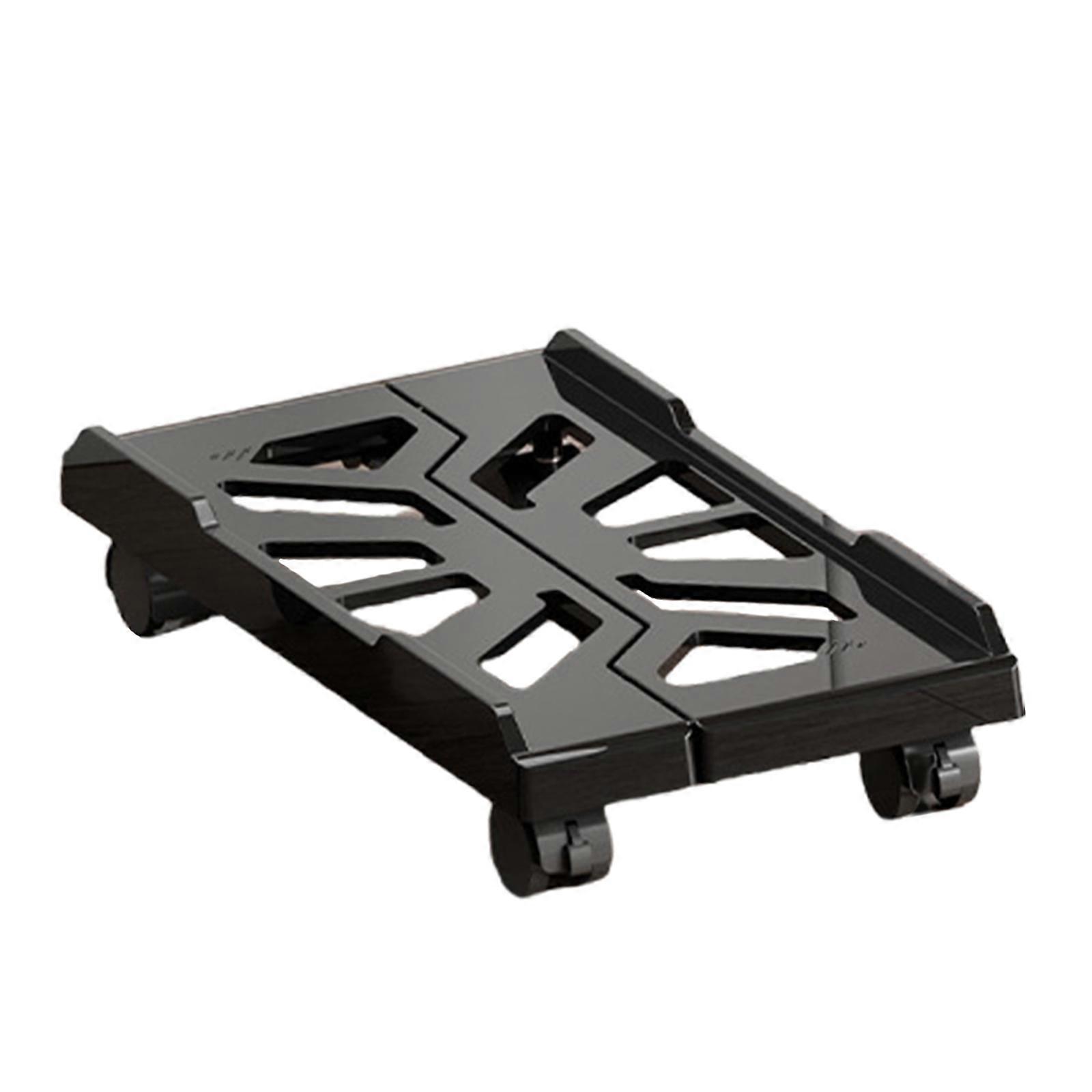 Computer Tower Stand Computer CPU Holder Bracket, Durability ABS, Enhances Organization for Students Professionals  Black