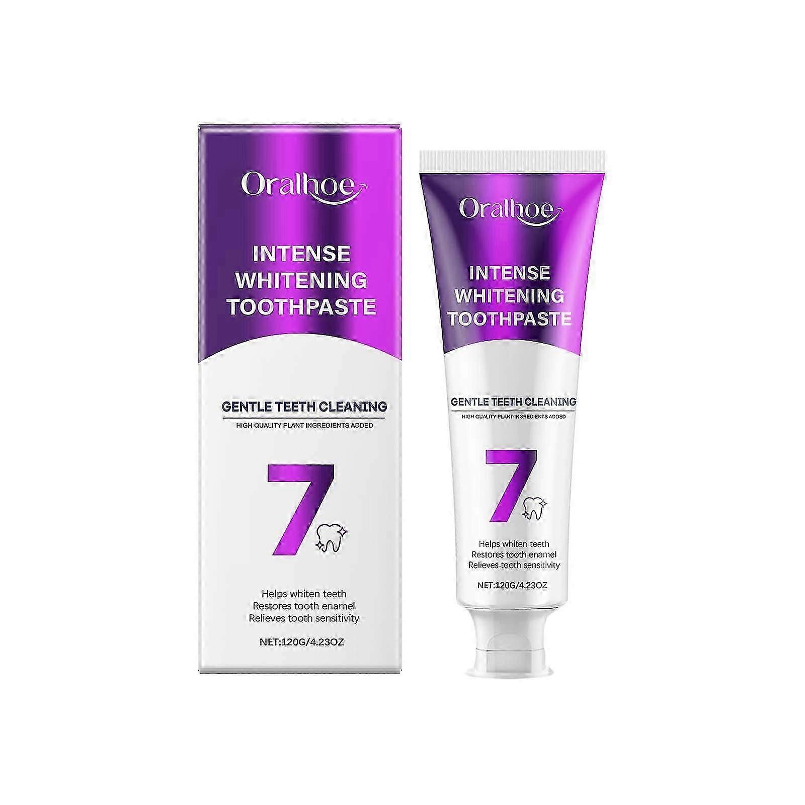 7- Whitening Toothpaste Deep Whitening & 7 Probiotics for Oral Health, Fresh Breath, Gentle Cleansing Toothpaste Removal Teeth Stain Toothpaste