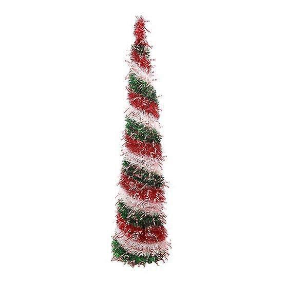 Pencil Christmas Tree Sequin Collapsible Skinny Christmas Tree Reusable Pencil Tinsel Xmas Tree for Small Spaces Home Office Shops