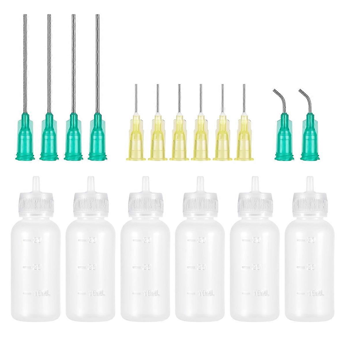 Needle Tip Glue Applicator Bottles, Precision Tip Squeeze Bottle Needle Oiler for Paint Craft Quilling Glue Liquid