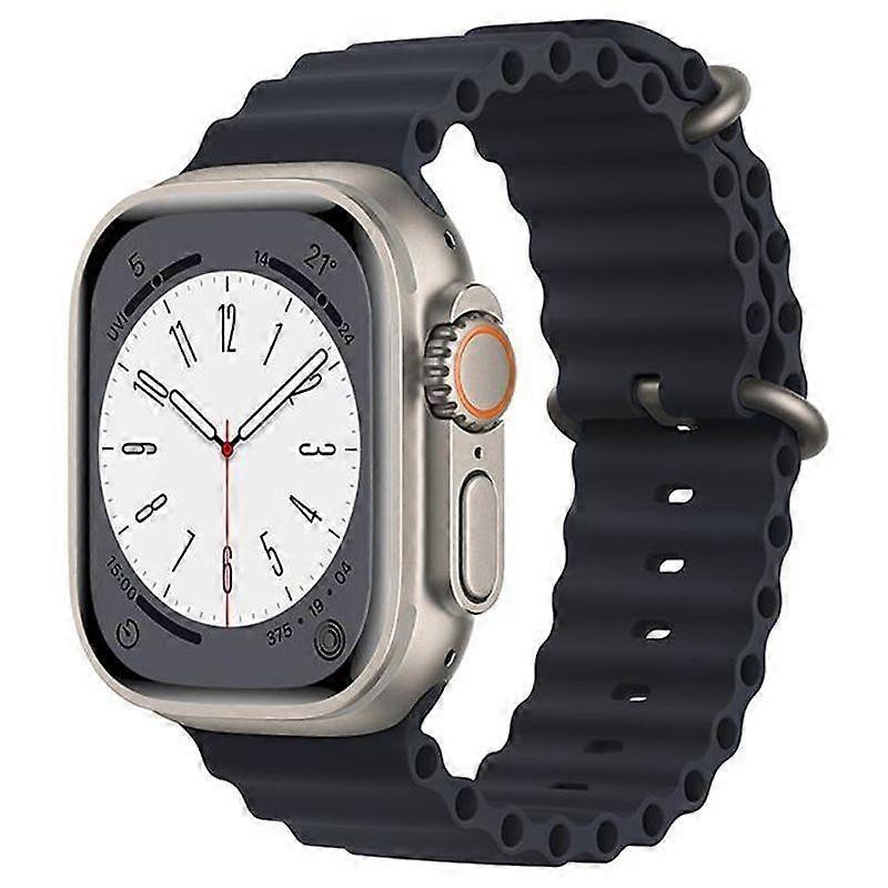 Aisiting Suitable for Ocean Strap for Apple watch band 49mm 44mm 40mm 45mm 41mm 42mm 38mm 44 mm silicone bracelet iWatch series 8 Ultra 7 6 3 se Strap