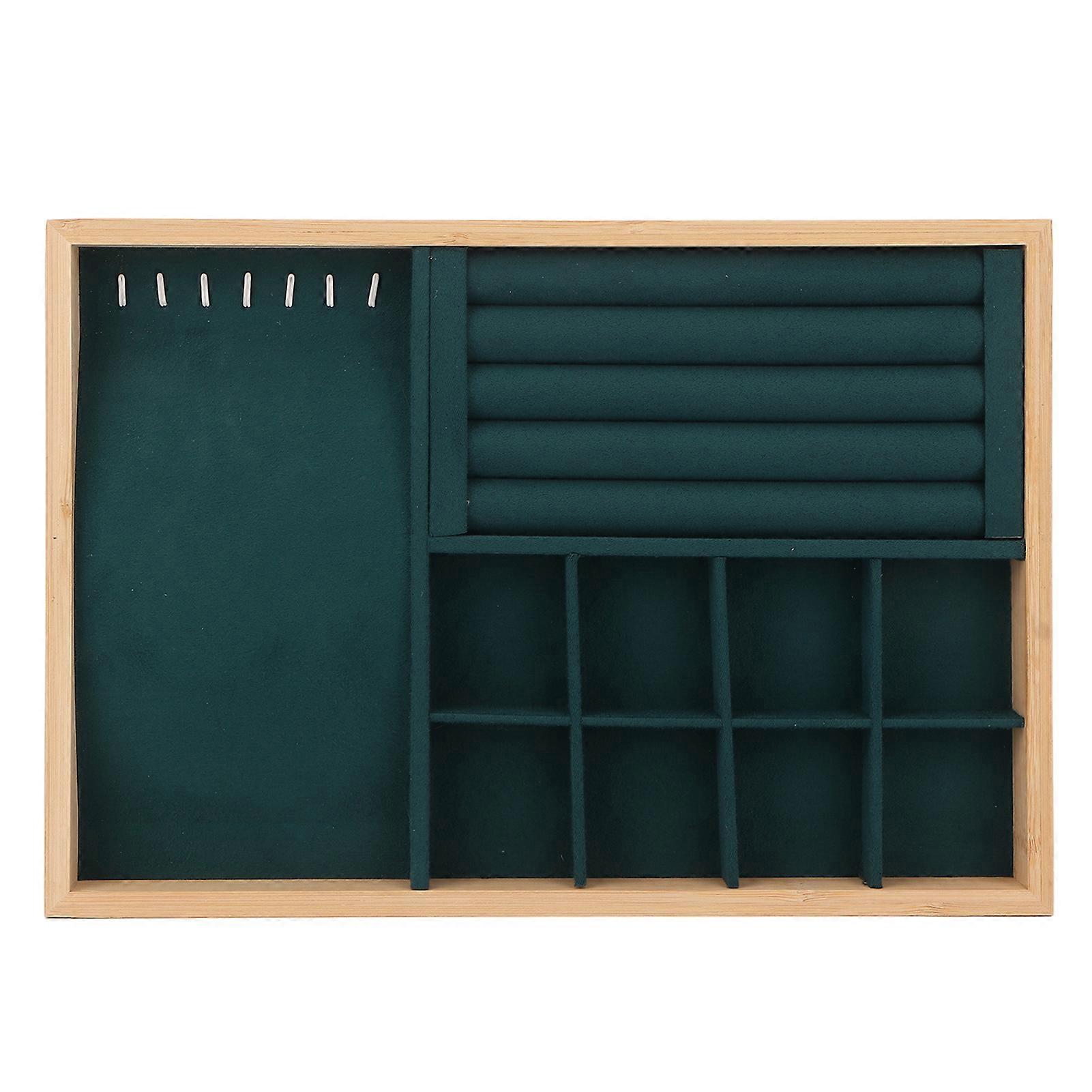 Drawer Insert Multipurpose Triple Use Jewelry Display Tray for Ring Earring Bangle Bracelet Necklace