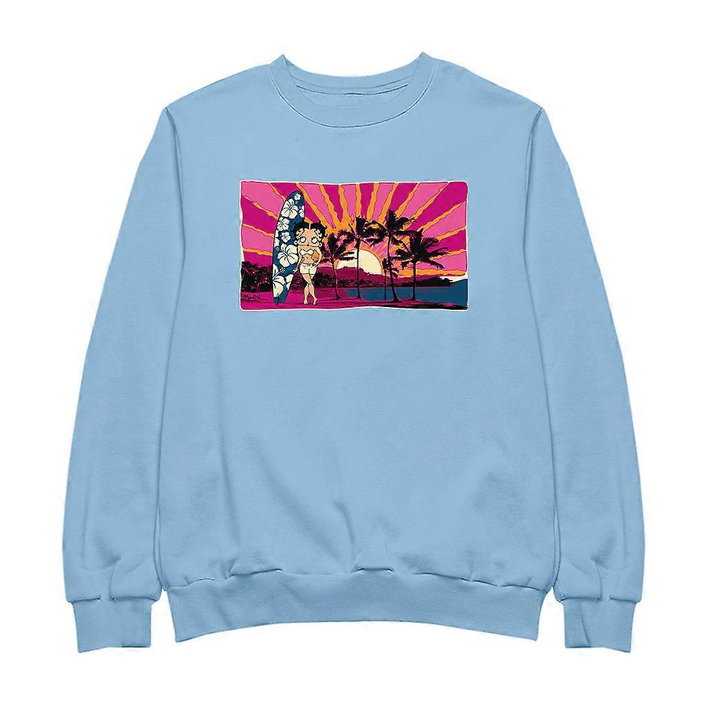 Betty Boop Surf Babe Sunset Women's Sweatshirt