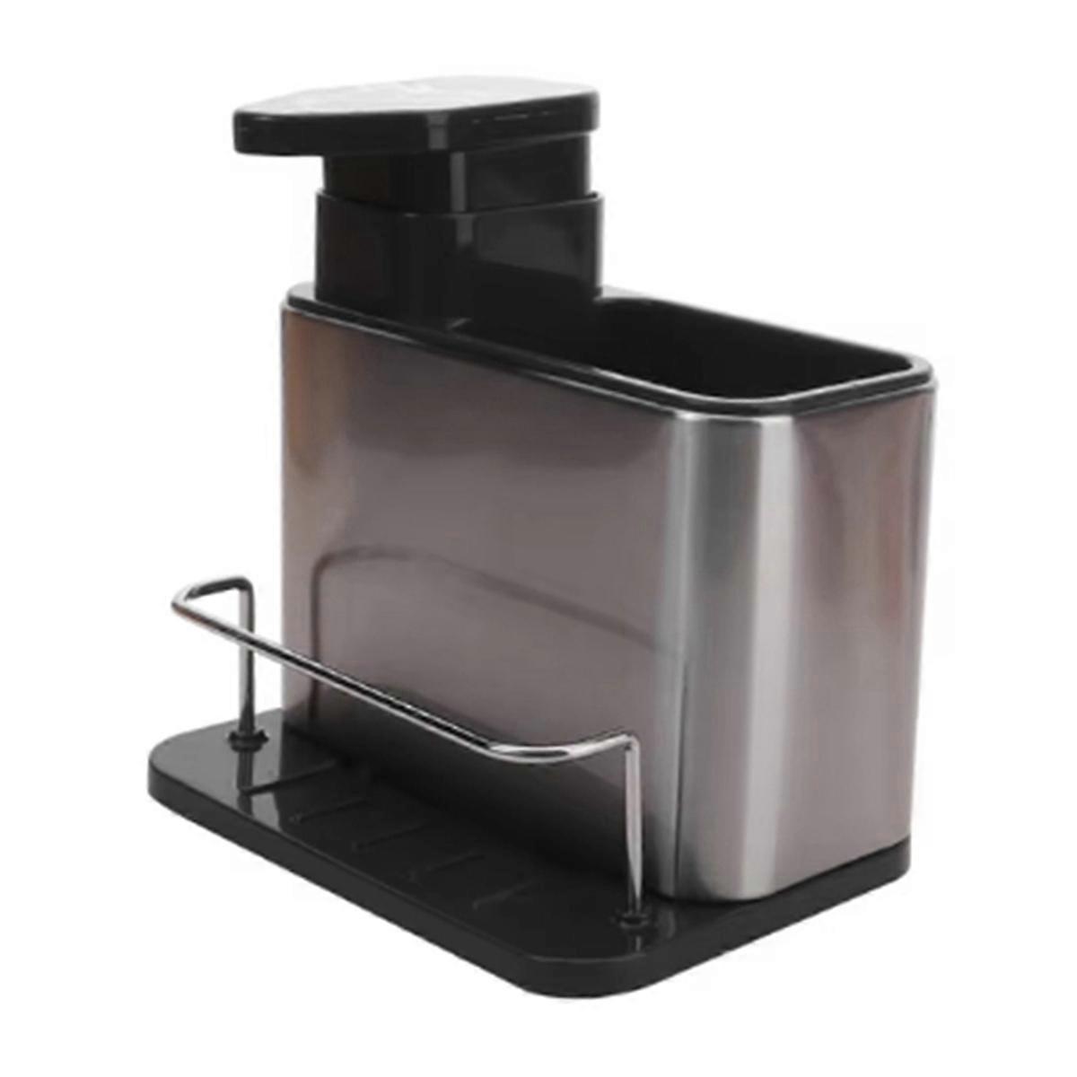 3in1 キッチンソープディスペンサー スポンジホルダー 食器用ソープディスペンサー