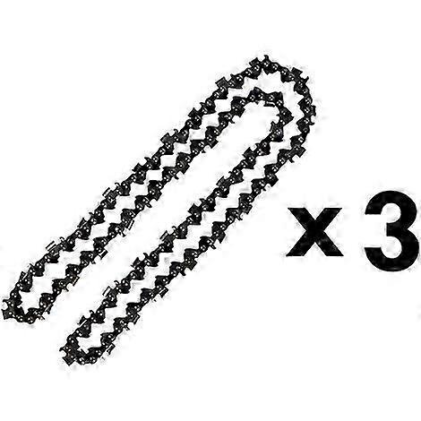 Set Of 3 Chains - 76 For Chainsaw - Replacement Chains
