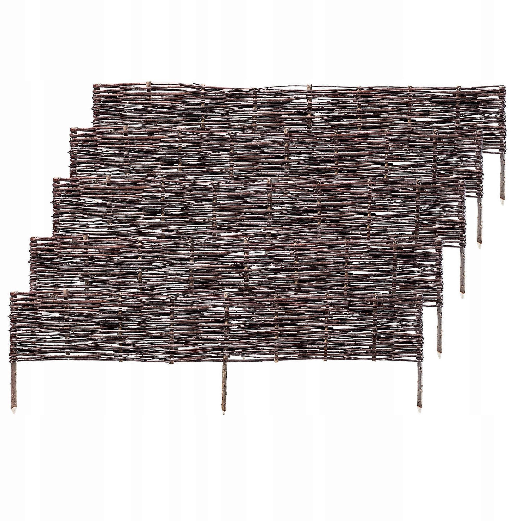 KADAX Palisade in vimini 120x20 recinzione in vimini bordatura 5pz