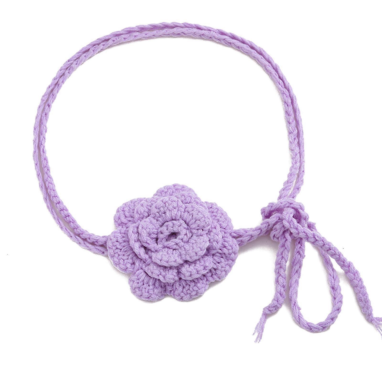 Fashionable Flower Necklace Fabric Flower Necklaces Flower Woven Necklace Neck Jewelry Perfect Gift for Special Occasion