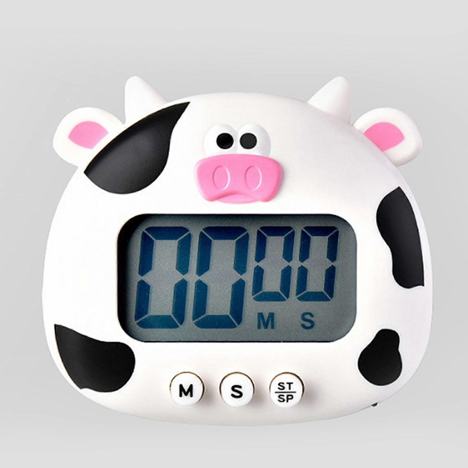 Digital Kitchen Timer Cute Animal Magnet Stand Large Screen Clock