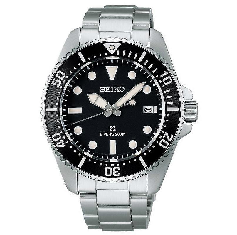 Seiko Prospex Sne597p1 Solar Diver's 200m Black Dial Men's Watch