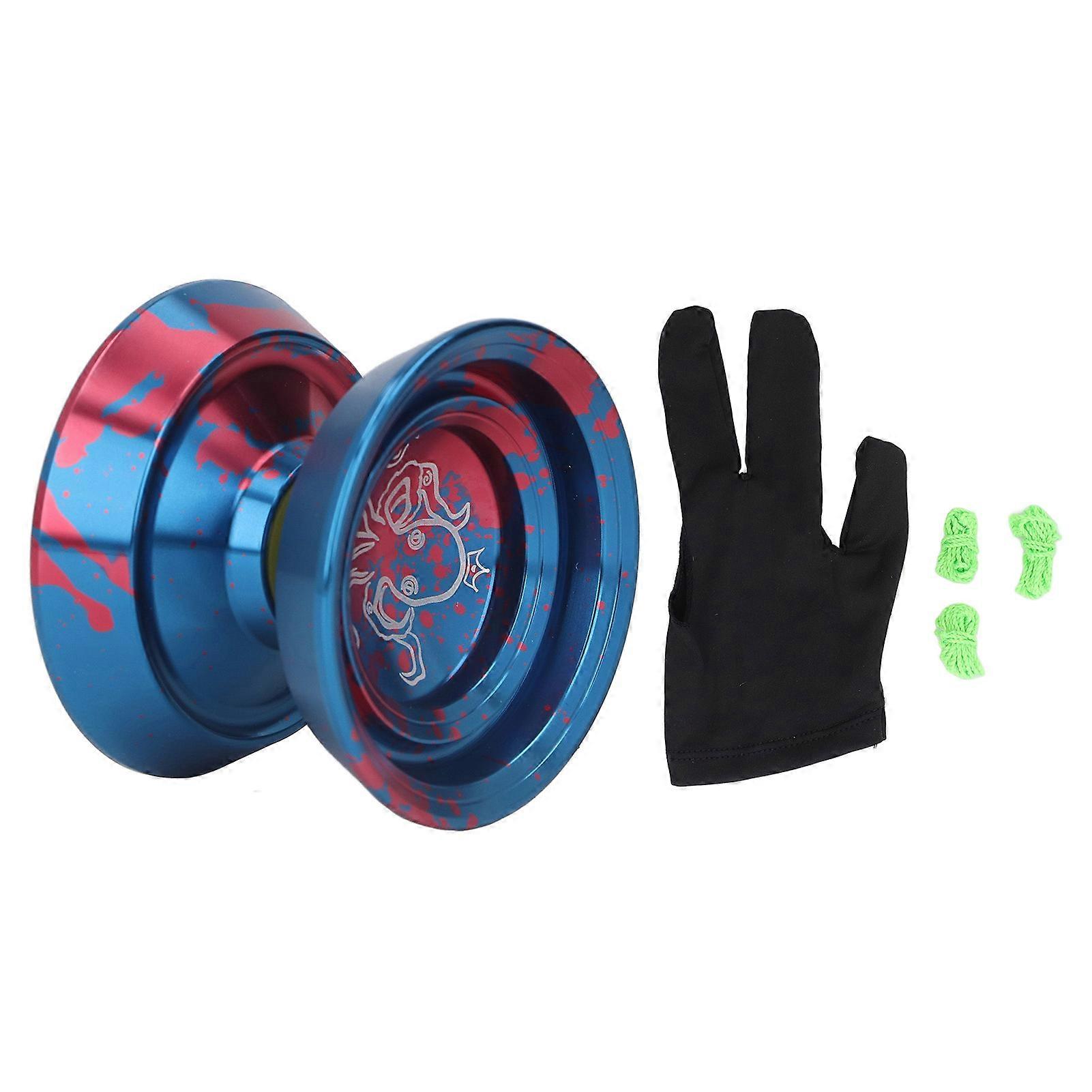 Yoyo Ball Alloy Professional Unresponsive Yoyo Toy with Replacement Strings for Boys