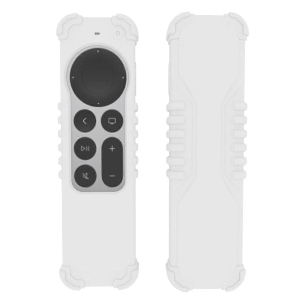 Silicone Remote Control Protective for Shell for TV4/4K Anti-Slip Shockproof Soft for Case Cover Protective Sleeve white
