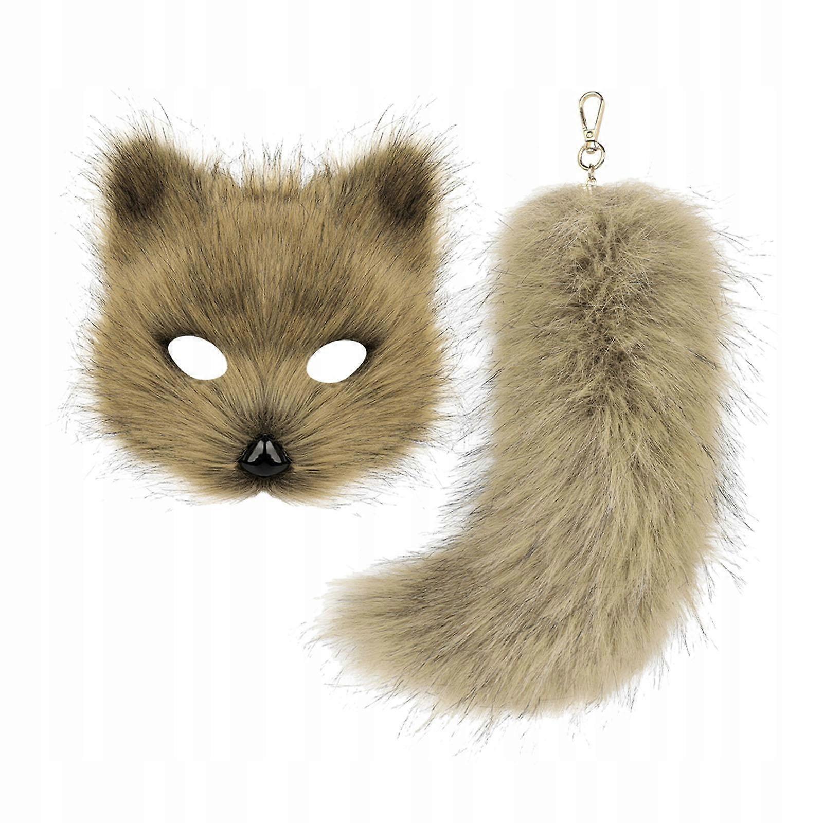 Face Mask Latex Animals Brown