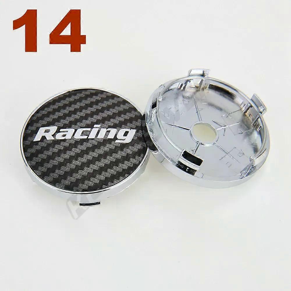 4PCS OD 60MM/ID 55MM κεντρικό καπάκι ροδών SPORT RACING Λογότυπο Κάλυμμα τροχού Καπάκι πλήμνης Καπάκι ζάντας Ασημί Μαύρο Κόκκινο Μπλε