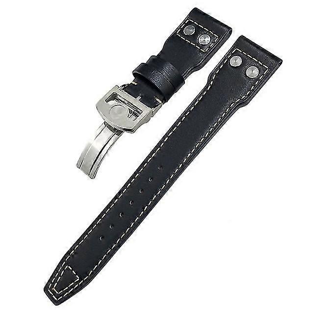 Iwc szegecses bőr óraszíjhoz összecsukható csat a fejben marhabőr 21mm 22mm