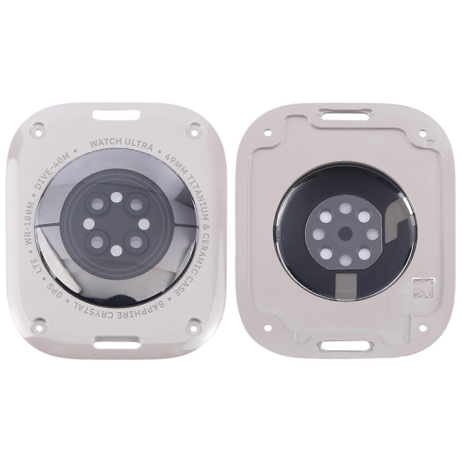 per Apple Watch Series Ultra 1 / 2 49mm COMPATIBILE Custodia posteriore Copertura in vetro (argento)