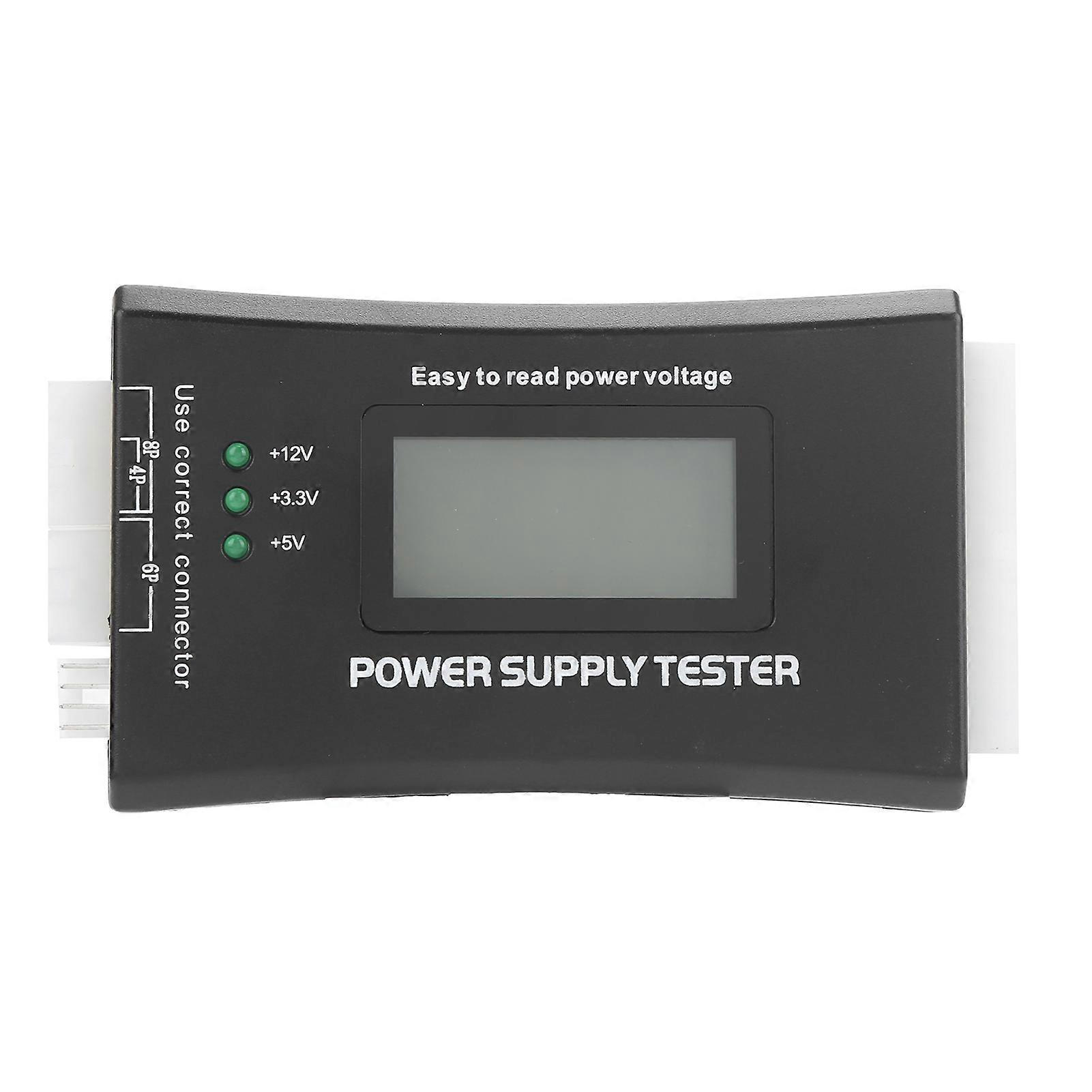 Digital Power Supply Tester - LCD Display for ATX, SATA, PCI-E, Quick PC Diagnostics
