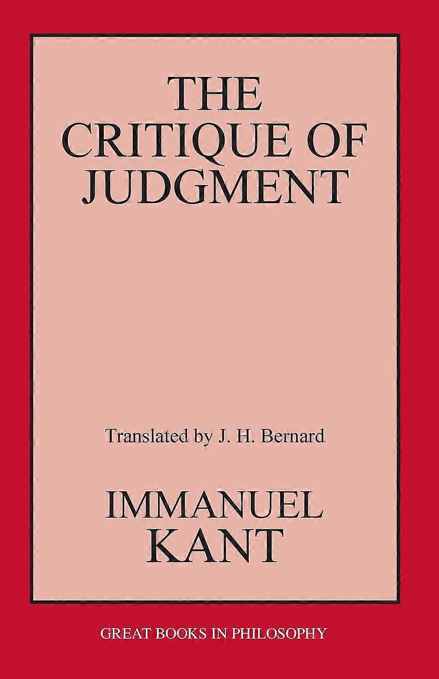 Critique Of Judgment by Immanuel Kant Paperback