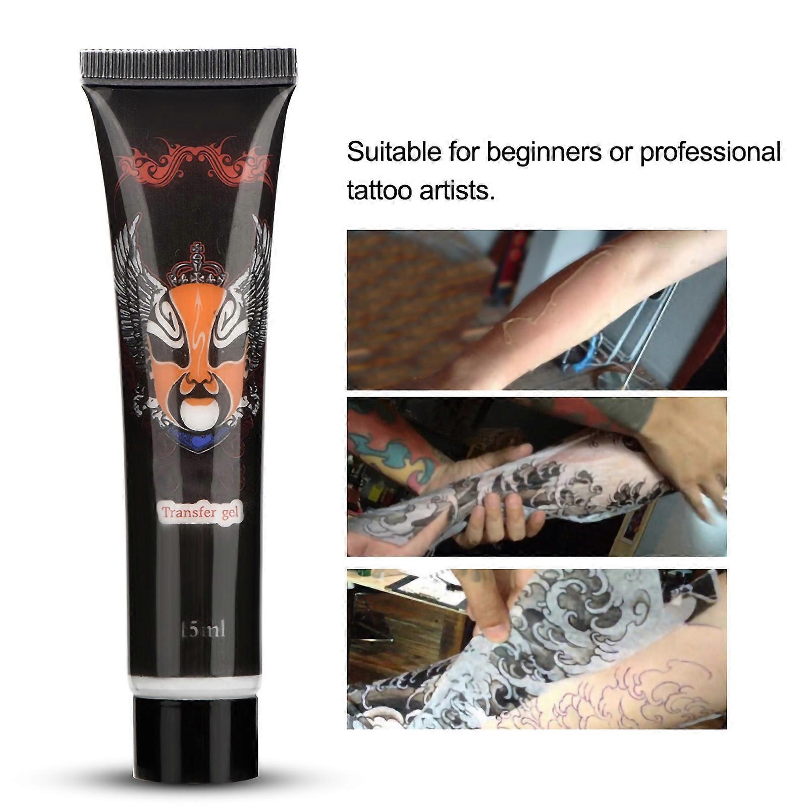 Professional Tattoo Stencil Transfer Gel Cream 15ml Transparent