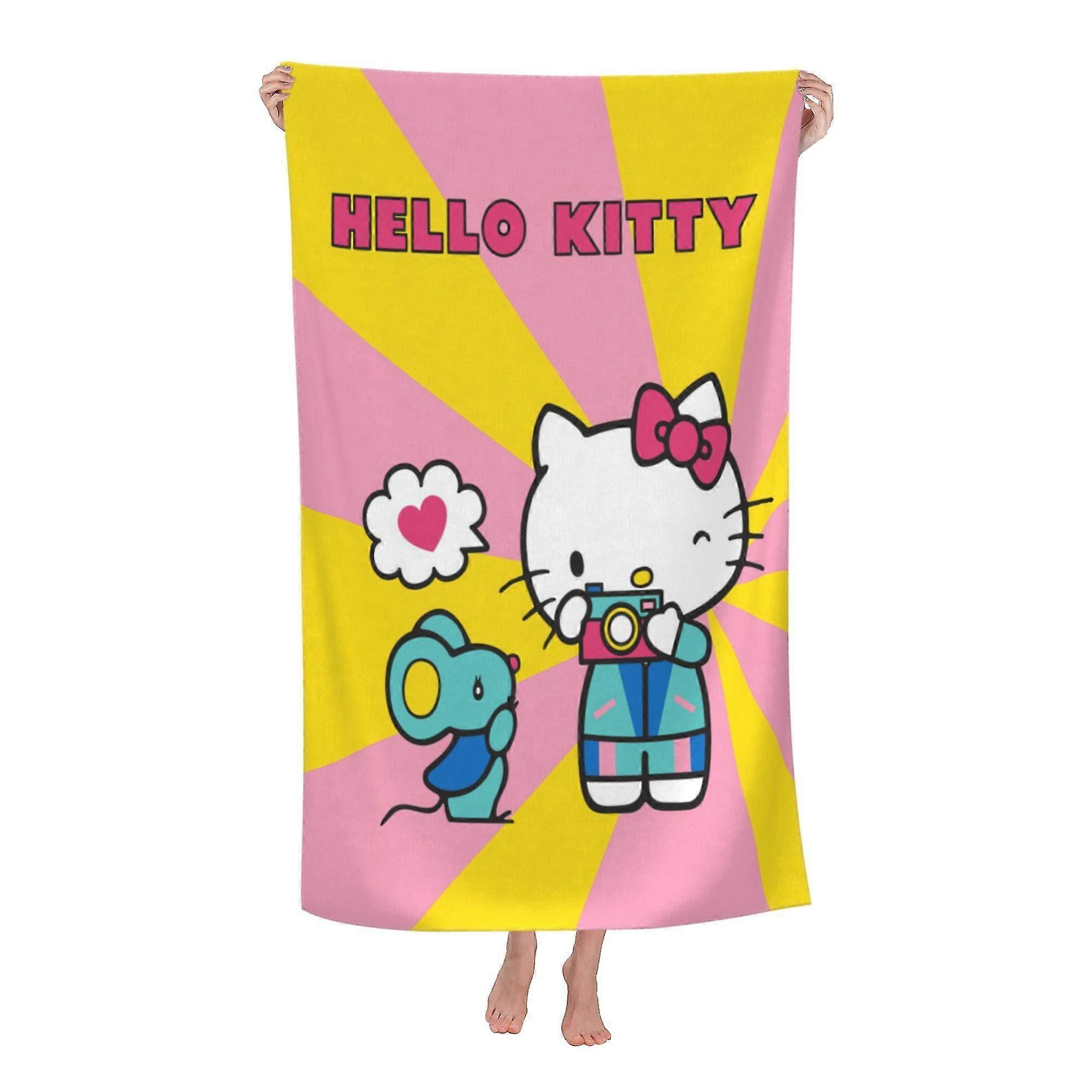 Hello Kitty Beach Towel, Large Microfiber Bath Towel #52u7