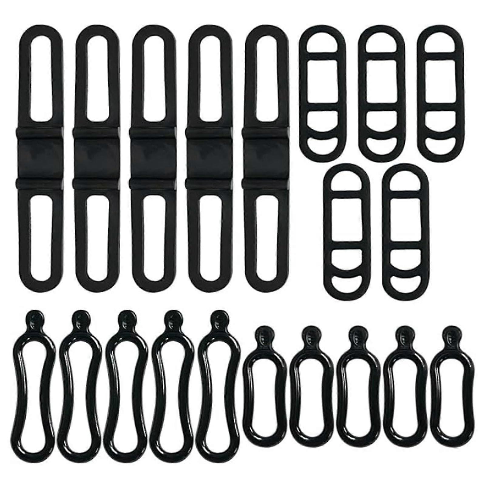 12pcs Bicycle Light Mount Straps Silicone Bands for Flashlights and Accessories Universal Fit