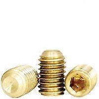 Socket Set Screw Cup Point Brass Hex Socket 5/16-18 X 3/8 In Coarse Thread (Bulk Pack 100)