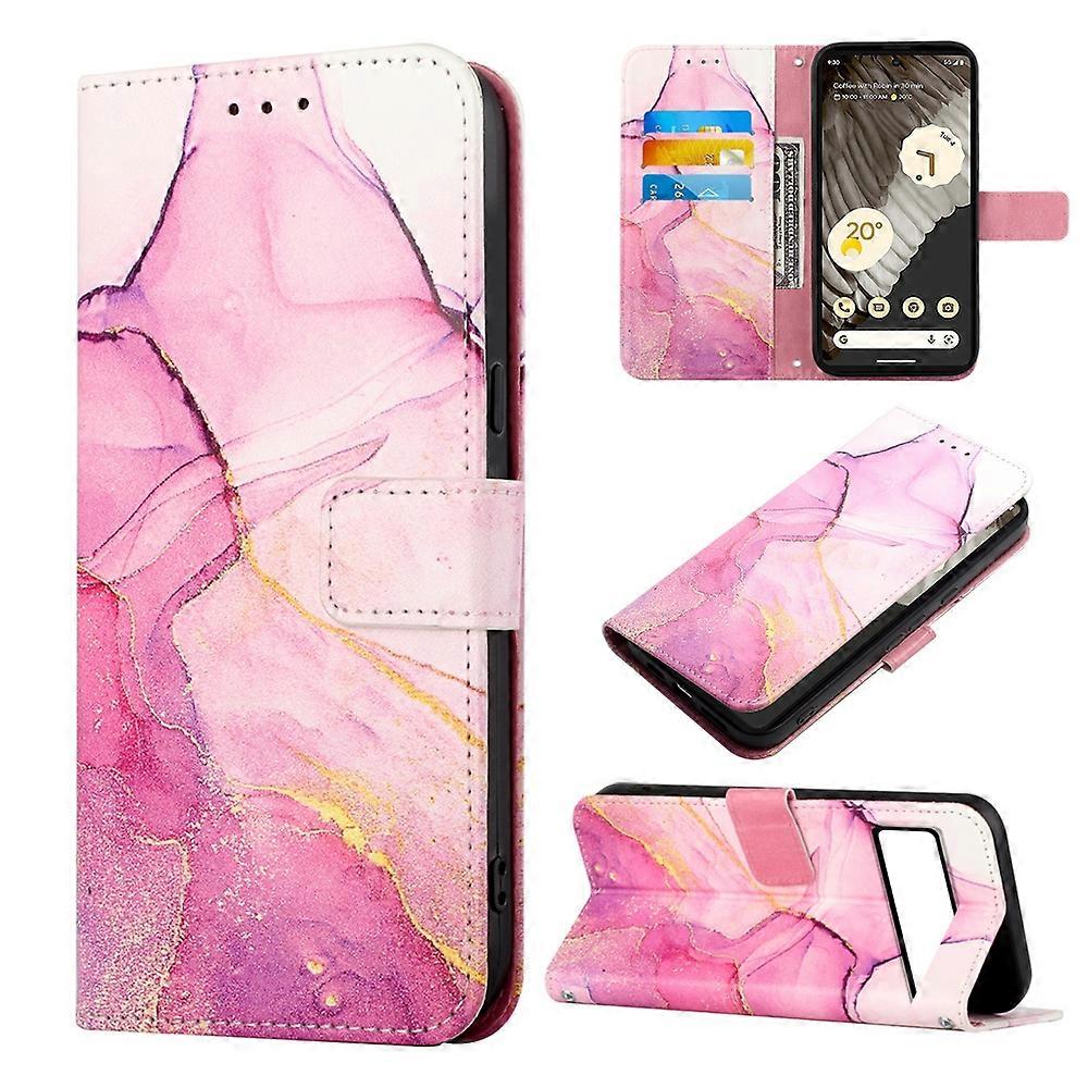 For Google Pixel 8 Pro PT003 Marble Pattern Flip Leather Phone Case