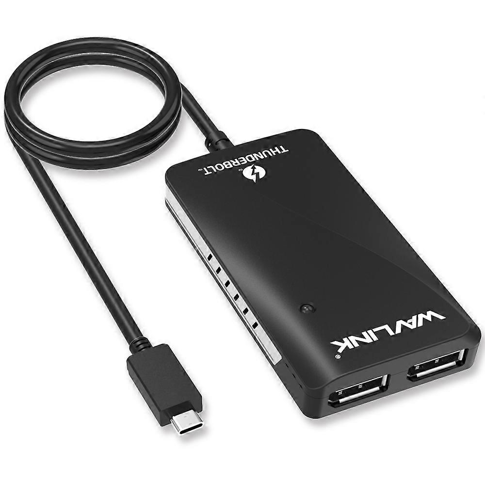 WAVLINK WL-UTA01D Typ-C Thunderbolt 3 auf Dual DisplayPort Adapter Splitter Konverter
