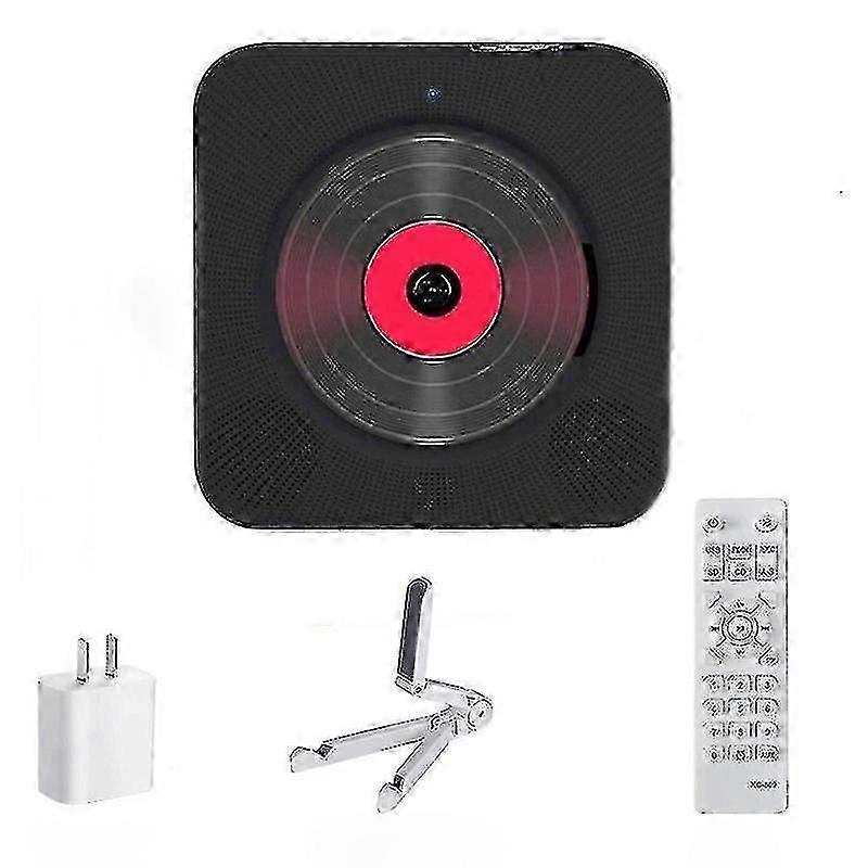 Portable Cd Player Bluetooth Speaker Stereo Cd Players Led Screen Wall Mountable Cd Music Player With Ir Remote Control Fm Radio High Quality