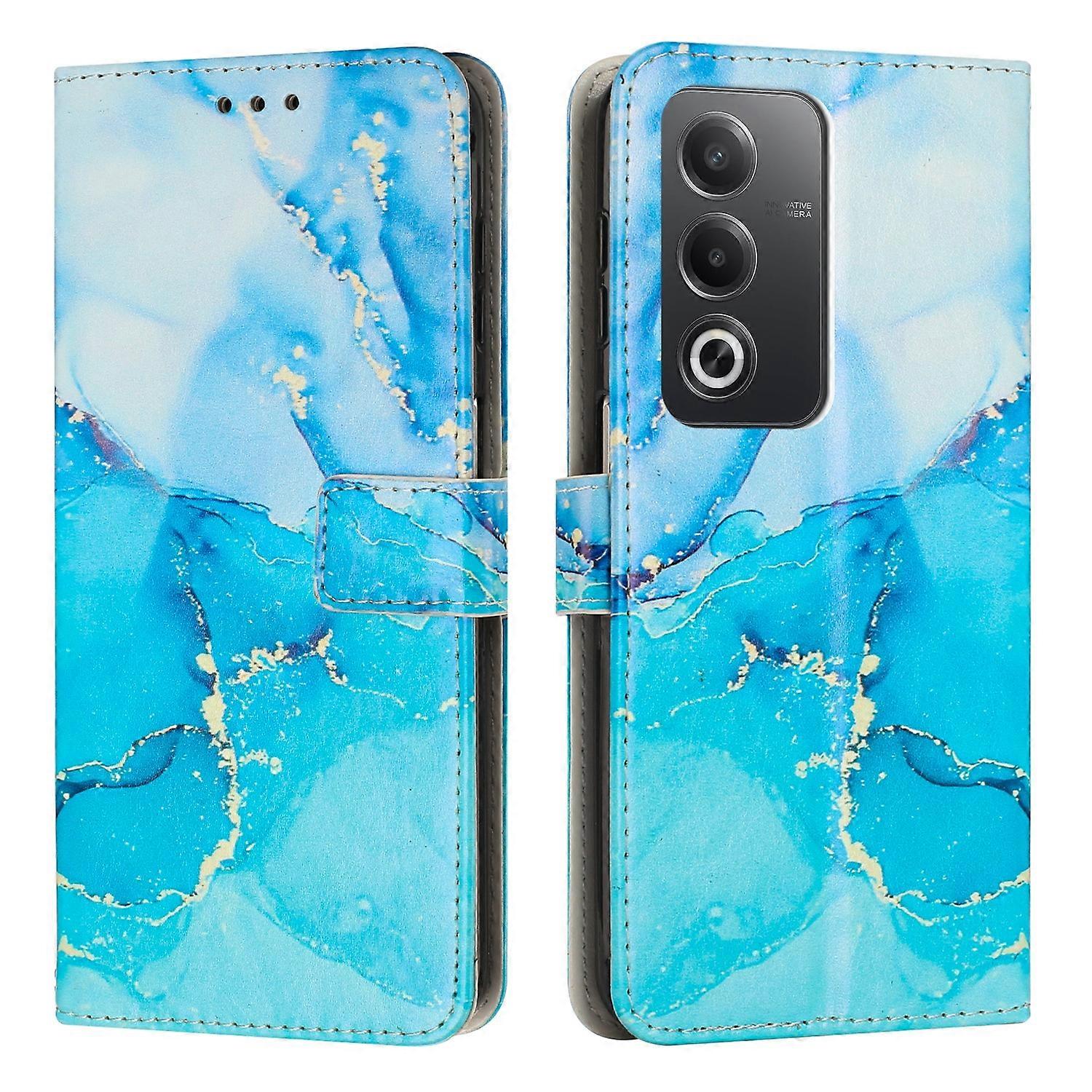 Painted Marble Pattern Leather Phone Case