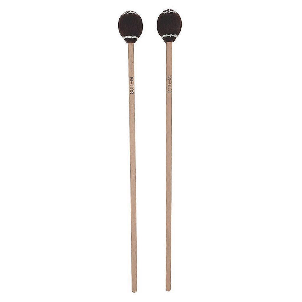 1 Pair Maple Handle Adults Training Wool Ball Drumsticks Instrument Accessories