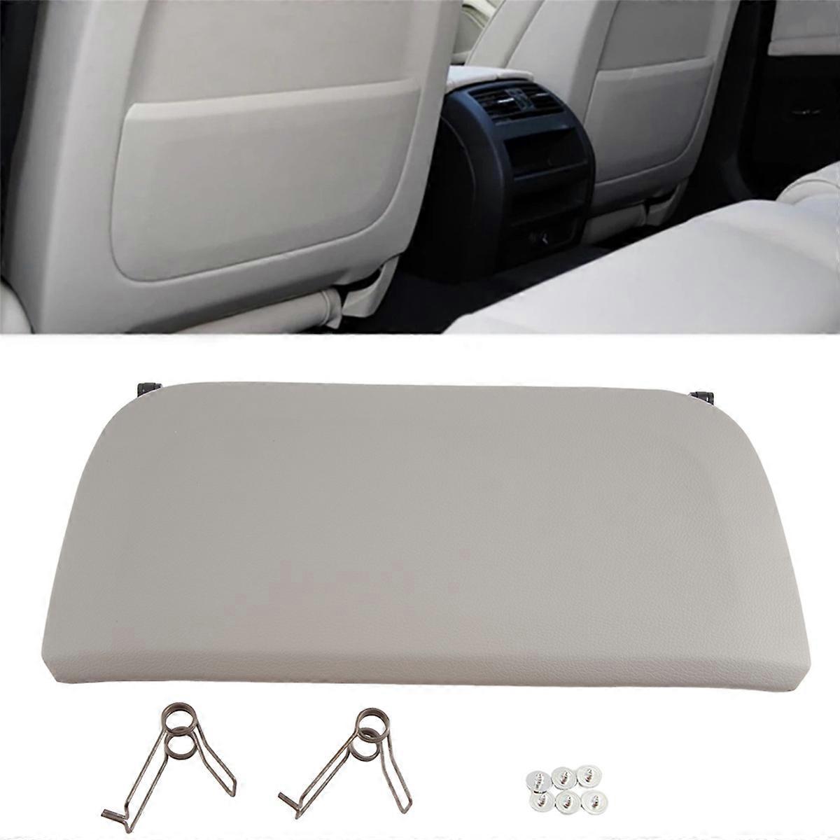 Car Grey Seat Back Panel Backrest Storage Pocket Cover for 7 Series 5 Series GT F07 09-13 52109173668 52109173670