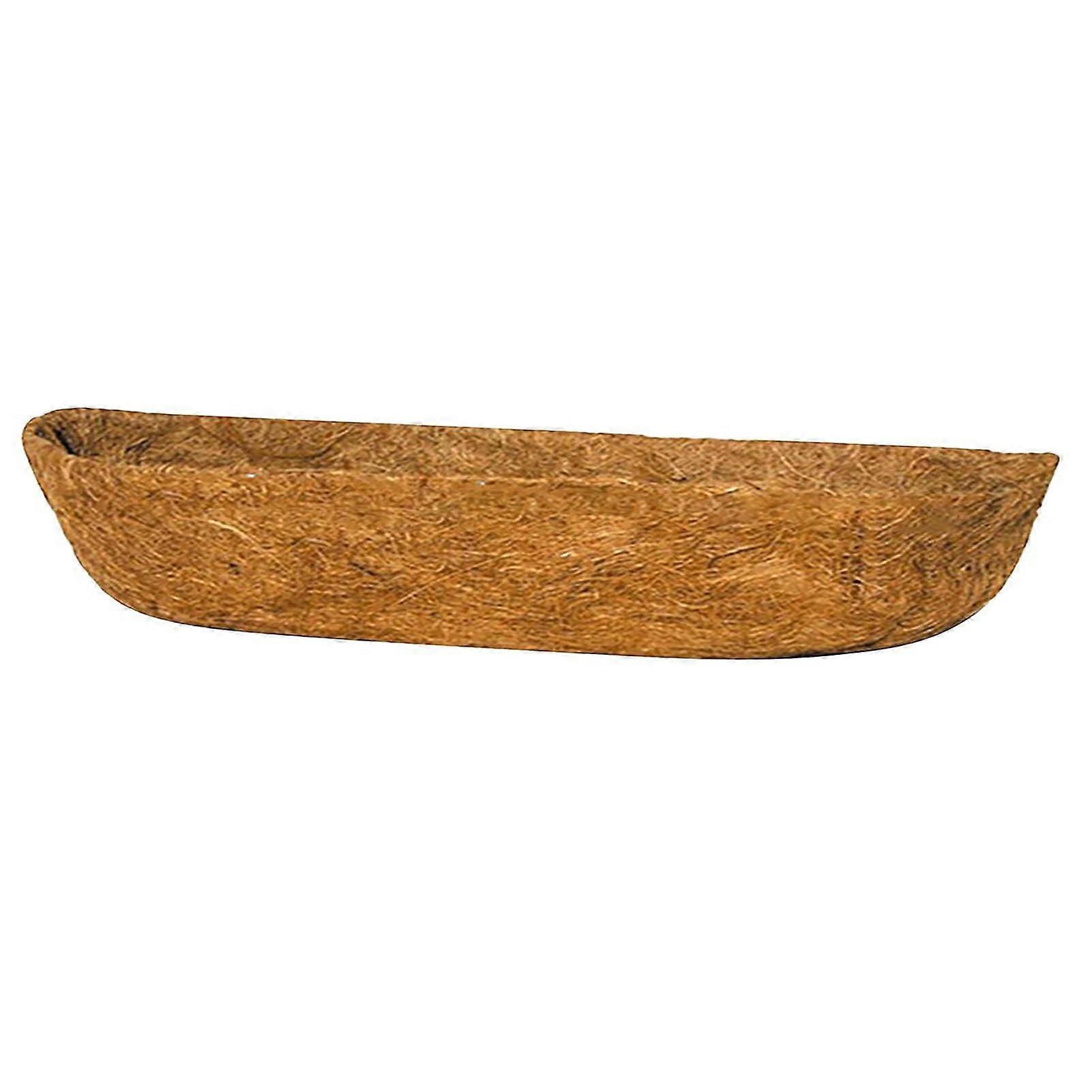 Coconut Fiber Flower Hanging Basket Coco Liner Replacement 16x10 Inch Rectangular Natural Planter Liner for Garden