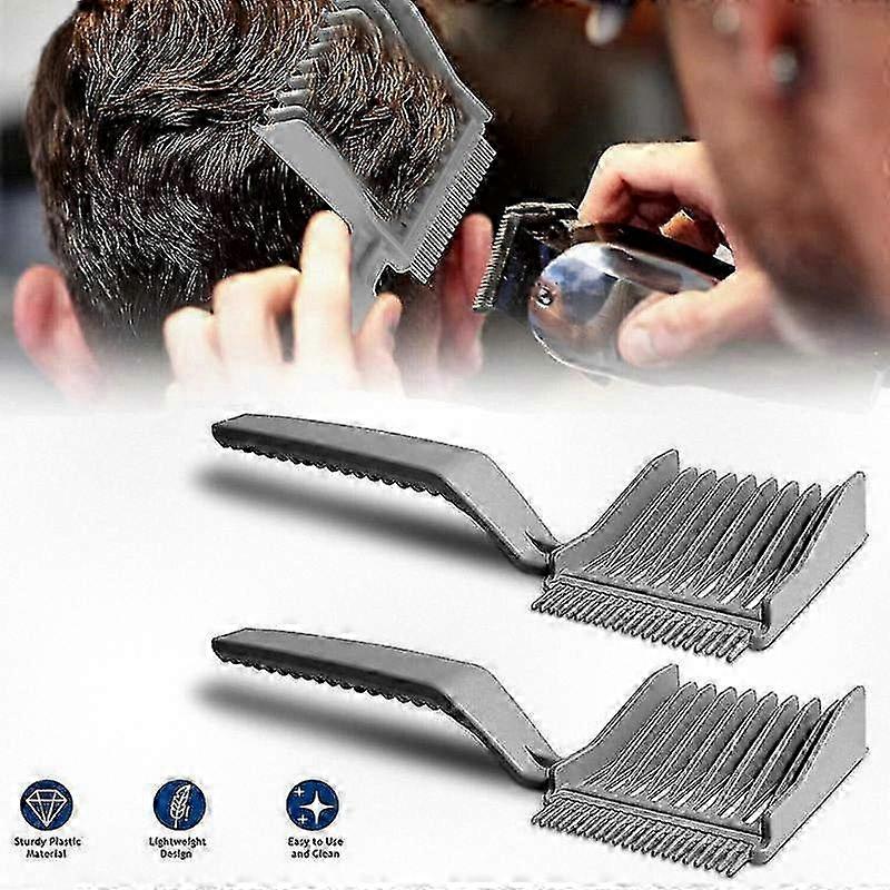 Professional Hair Styling Combs for Fades - Curved Clipper Guide - 1 or 2 Pack Barber Tools