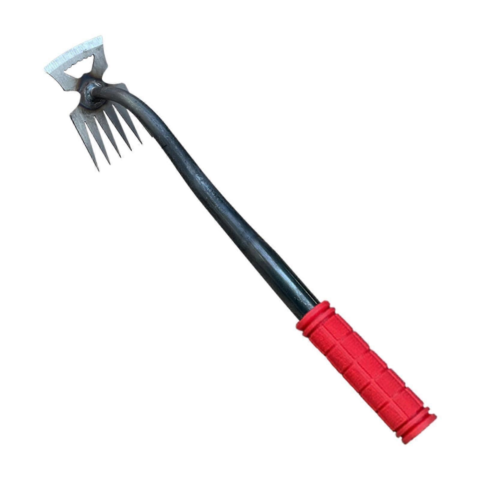 Weeds Puller Gardening Tool - Sturdy Hand Weeder with 6 Tines for Manual Weeding, Tilling, and Yard Maintenance