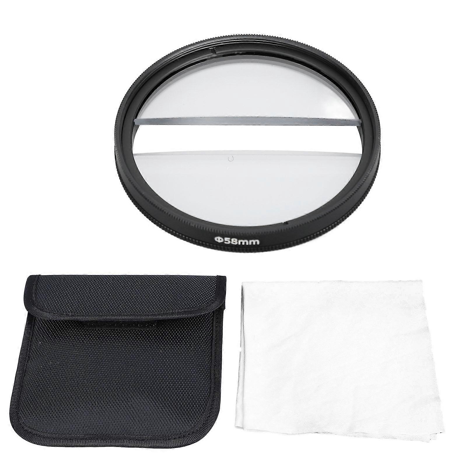 58mm Double Moon Prism Filter - Create Dreamy Visuals, Scratch & Oil Resistant Design