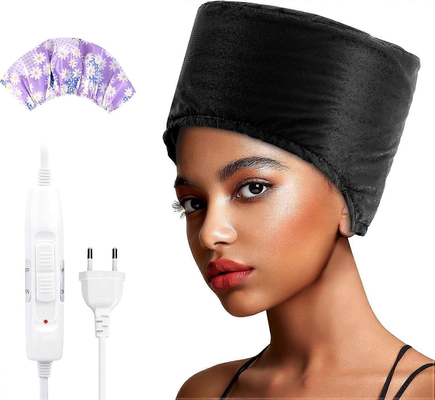 Hair Cap Treatment Steamer für die Tiefenkonditionierung - Thermal Hot Head Heat Hat Elektrisch für Afro Hair Spa Pflege Heimgebrauch wi 2024 Geschenk SZRH