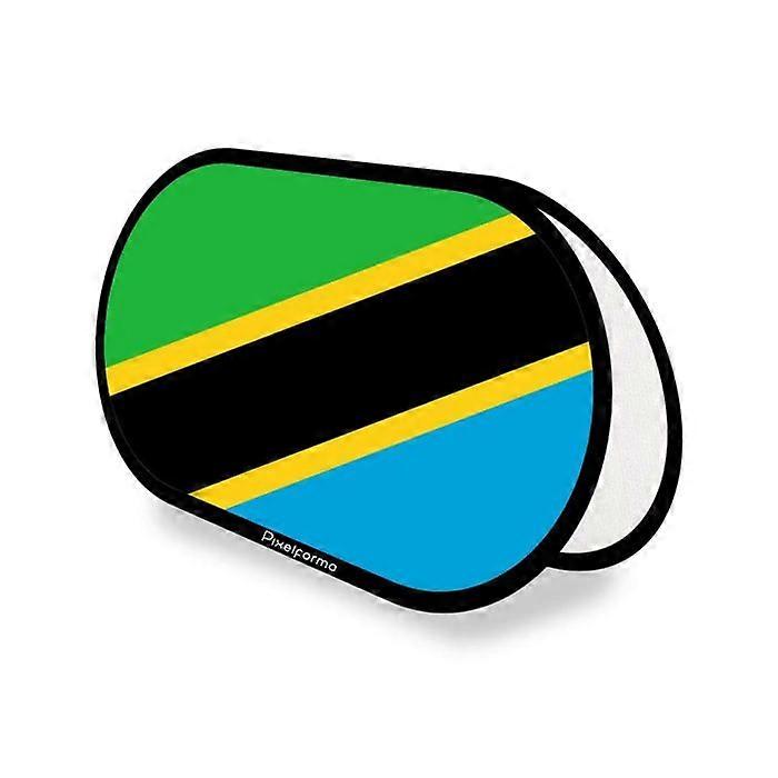 Oval Flag - Multicolored - Tanzania - 70 x 120 cm - Polyester - Double-sided print