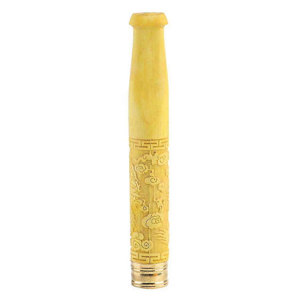 Porte-cigarette en buis sculpté, embout buccal, filtre pour pipe à tabac