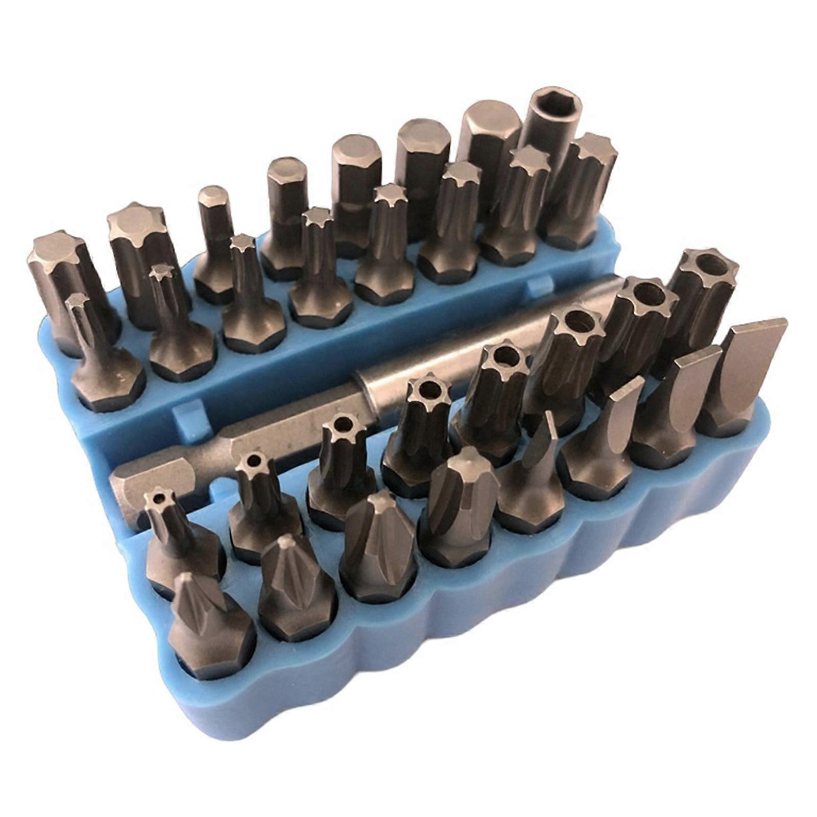 Steel Security Bits Set Featuring Magnetic Designs with Bit Holder Perfect for Quick Changes In Electronic Device Repair