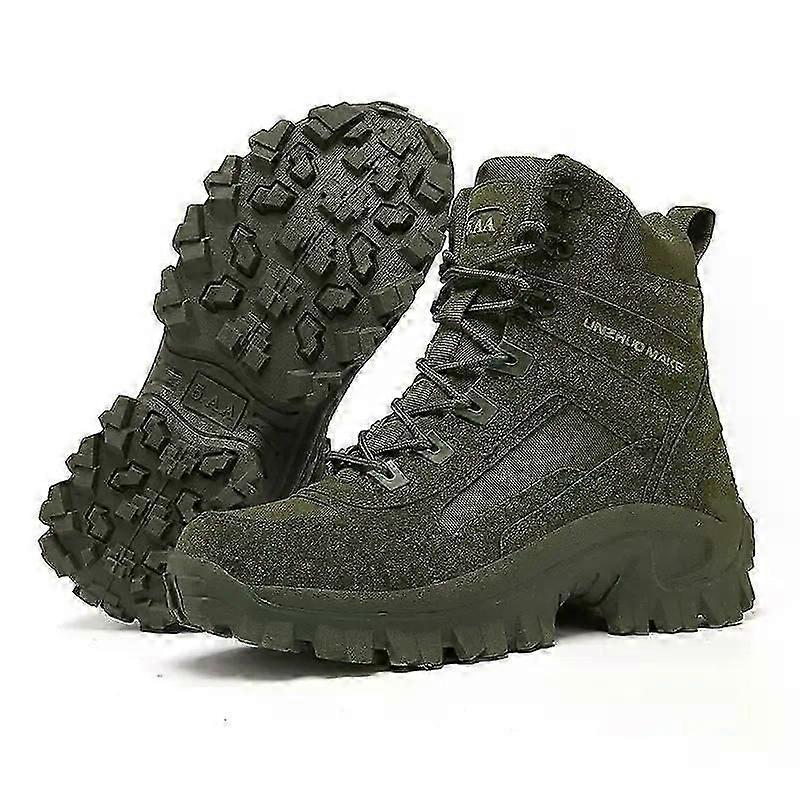 Outdoor Non-slip Breathable High-top Hiking Shoes Work Safety Boots Wear-resistant Waterproof Zipper-up Motorcycle Boots