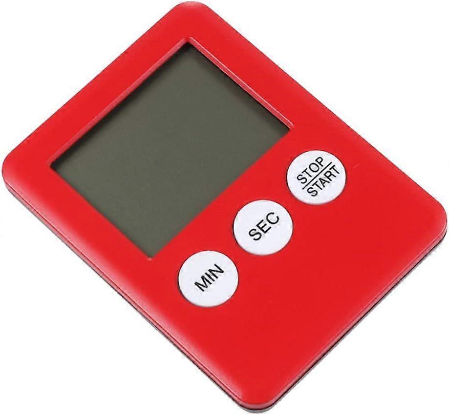 Red 2 Pieces Kitchen Timer Digital Simplicity Timer Cooking Time Recorder Digital Kitchen Timer