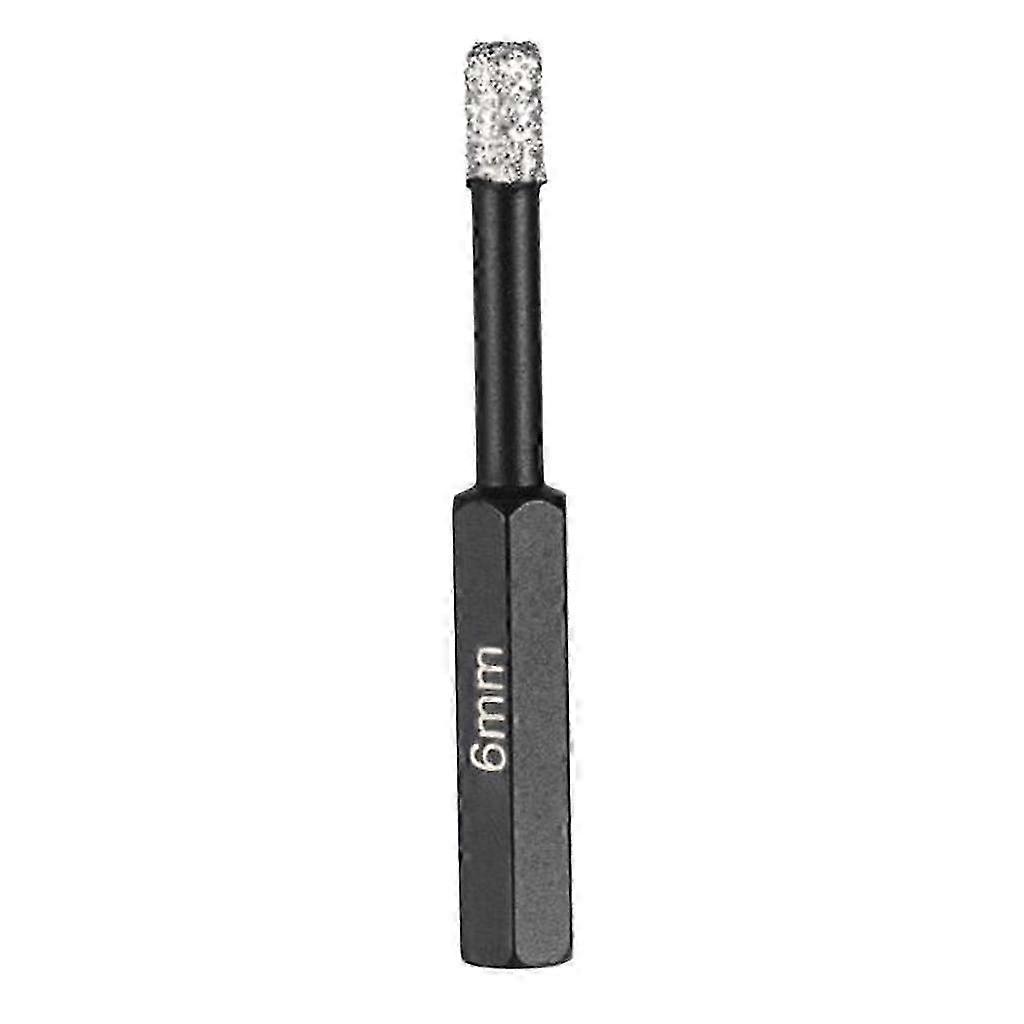 Diamond Hole Saw Core Drill Bit Stone Tools Hex Shank for Ceramic Glass 6mm-size:6mm
