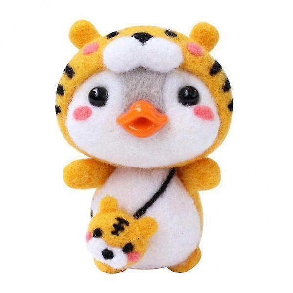 2x DIY Felt Package Penguin Felting Kit with Basic Instruction