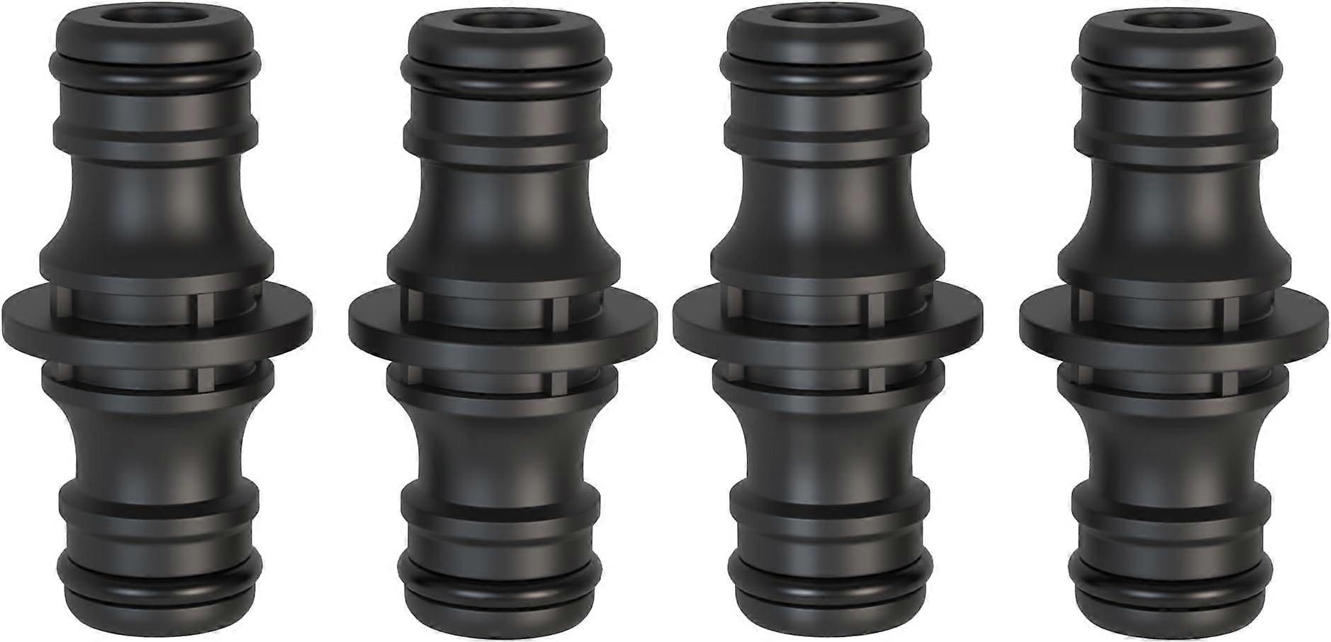 4-piece 1/2" garden hose connector - Connector for secure hose connection, Coupling, connecting two hoses for extension