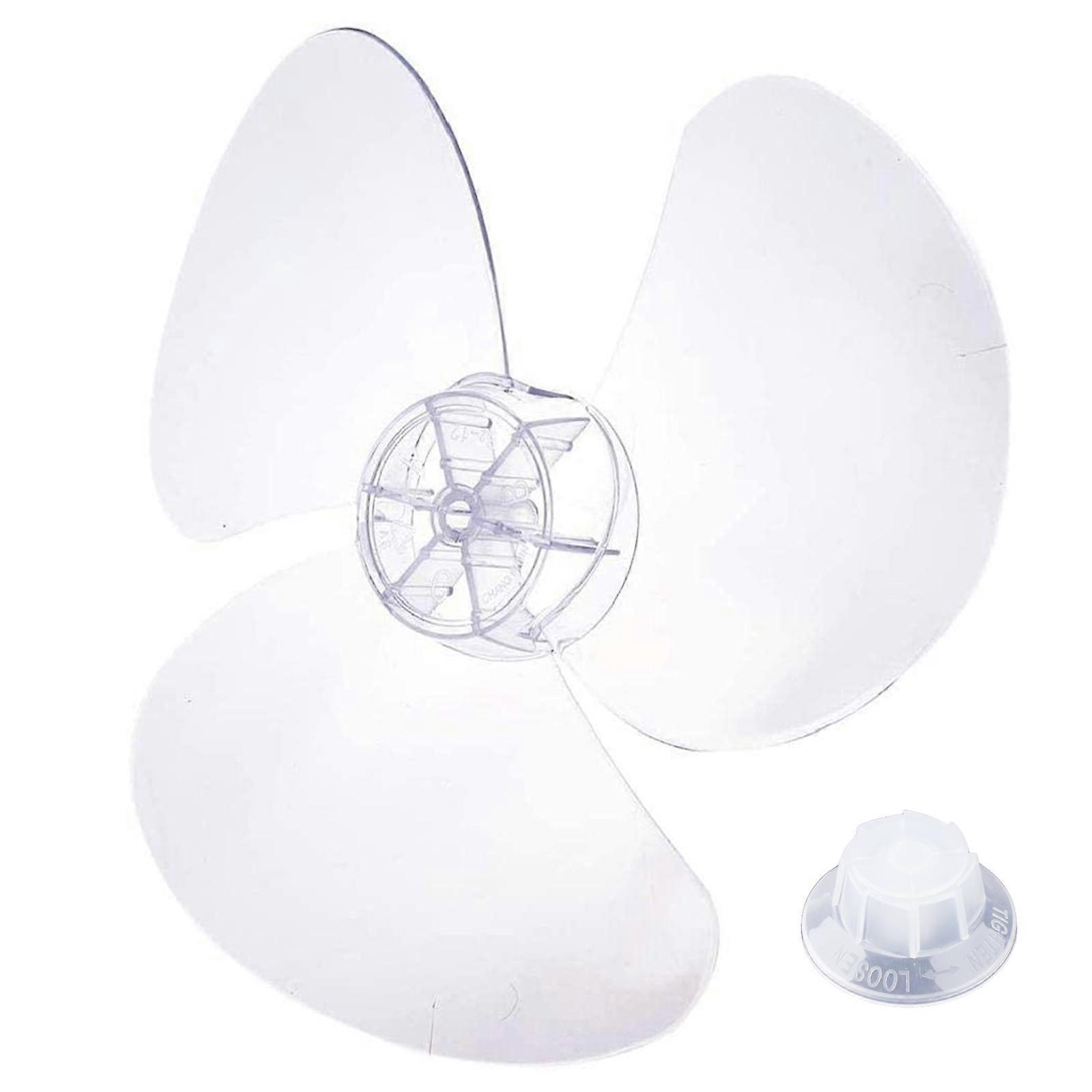 High Performance Big Wind Fan Blade Easy to Install and Use White One Size Round-shaped Shaft Hole Diameter 0.8cm/0.31''