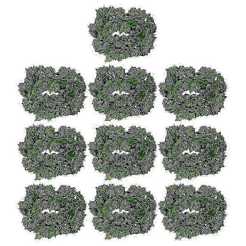 10pcs Artificial Plants Rattan Wall Decor Boston Ivy Leaf Vine Ornaments Hanging Vine Decor Rattan Ornament 2025
