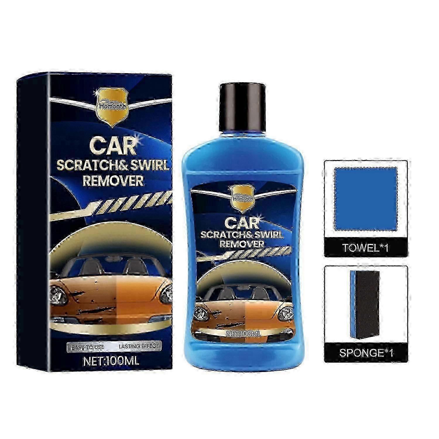 Homonth bil repvax billack repreparation rengöring polering renovering underhållskit